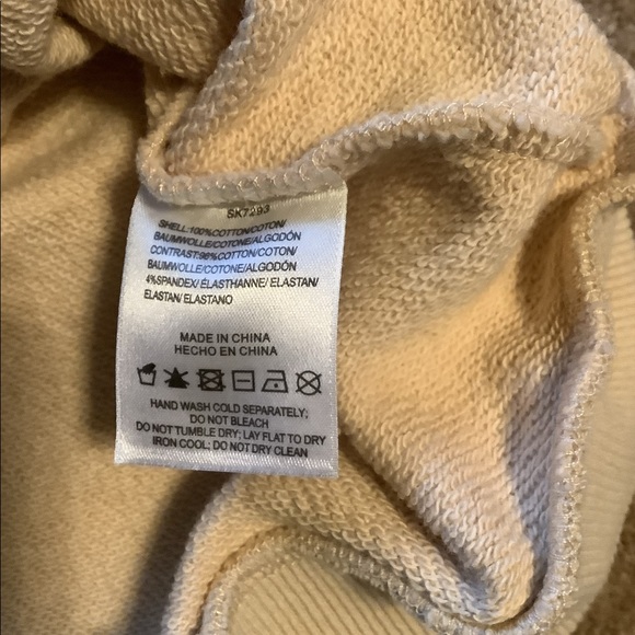 NWT Stellah Embellished Bejeweled Cream Sweatshirt Size L - Picture 5 of 5